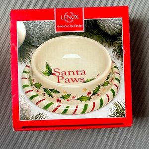 Lenox holiday dog bowl